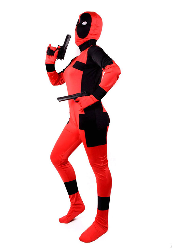 Deadpool Cosplay Costume Zentai For Halloween 15070233